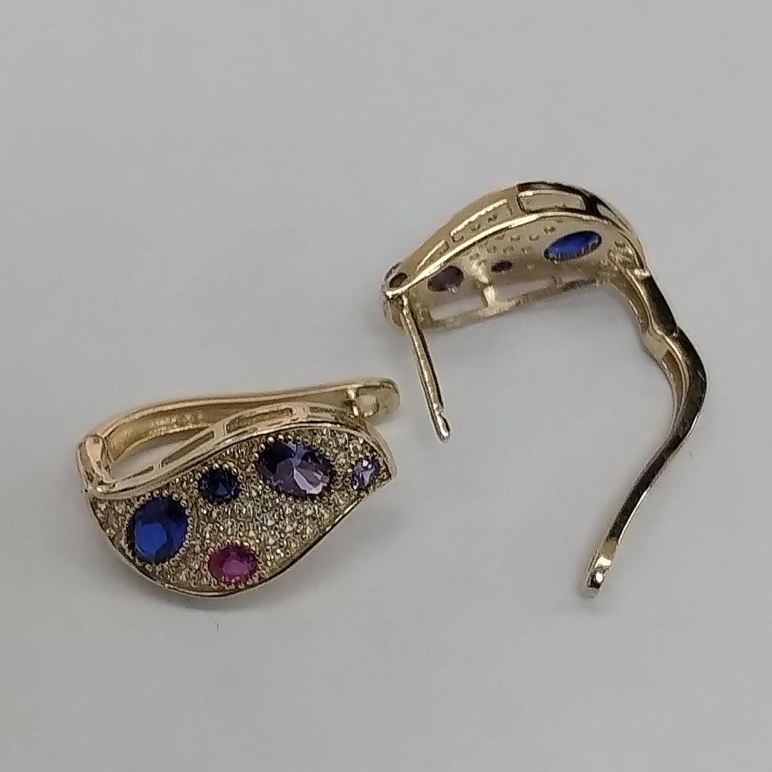 BROQUELES ORO 14K 3.9 (NUEVO)