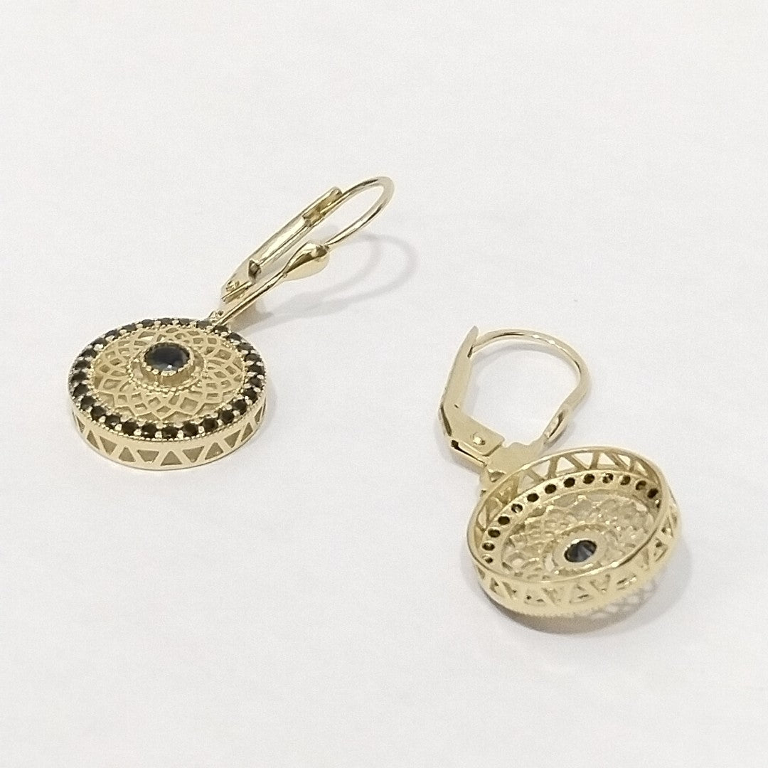 BROQUELES ORO 14K 3.3 (NUEVO)