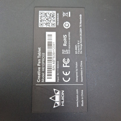 TABLETA HUION INSPIROY H610PRO V2 DIGITAL USB (SEMINUEVO)