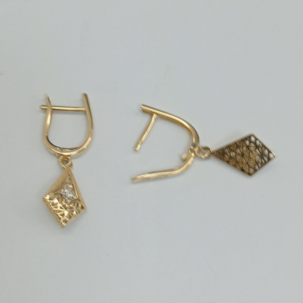 BROQUELES ORO 14K 2.7 (NUEVO)