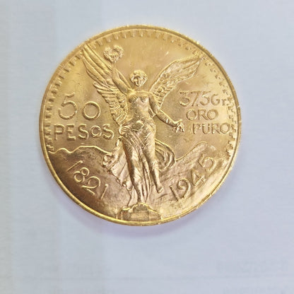 K1 41,60 GRMS - DTO. 0,00 GRMS - 21 K - AVALÚO 79372,80 * IDENTIFICACIÓN  MONEDA NOMINATIVA * MONEDAS PESOS  50 PESOS (SEMINUEVO)