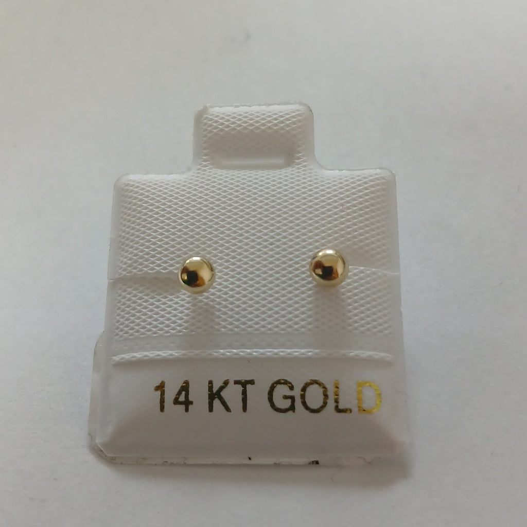 BROQUELES ORO 14K 1 (NUEVO)