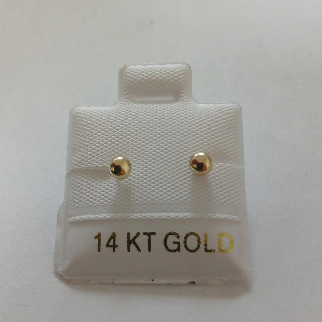 BROQUELES ORO 14K 1 (NUEVO)