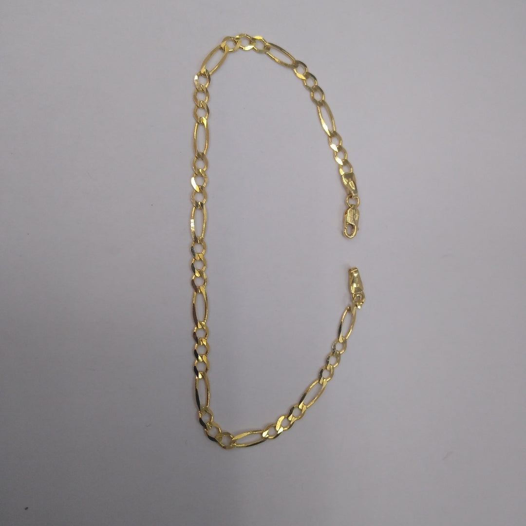 PULSERAS CABALLERO CARTIER 3*1 AMARILLA ORO 14K 3.1 (NUEVO)