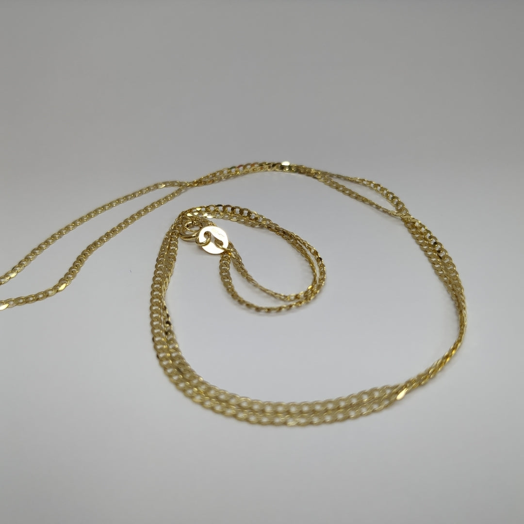 CADENAS BARBADA AMARILLA ORO 14K 1.8 (NUEVO)