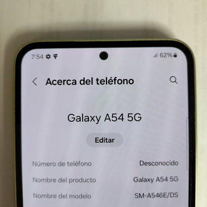 CELULAR SAMSUNG GALAXY A54 5G SM-A546E 128 GB 6 GB RAM (SEMINUEVO)