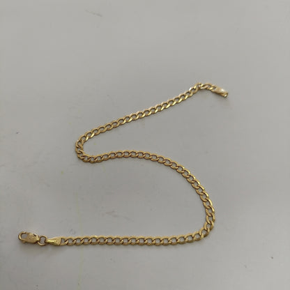 PULSERAS CABALLERO BARBADA AMARILLA ORO 14K 2.7 (NUEVO)