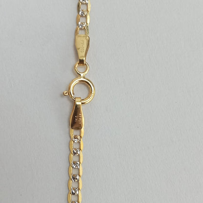 CADENAS BARBADA DIAMANTADA ORO 14K 4.3 (NUEVO)