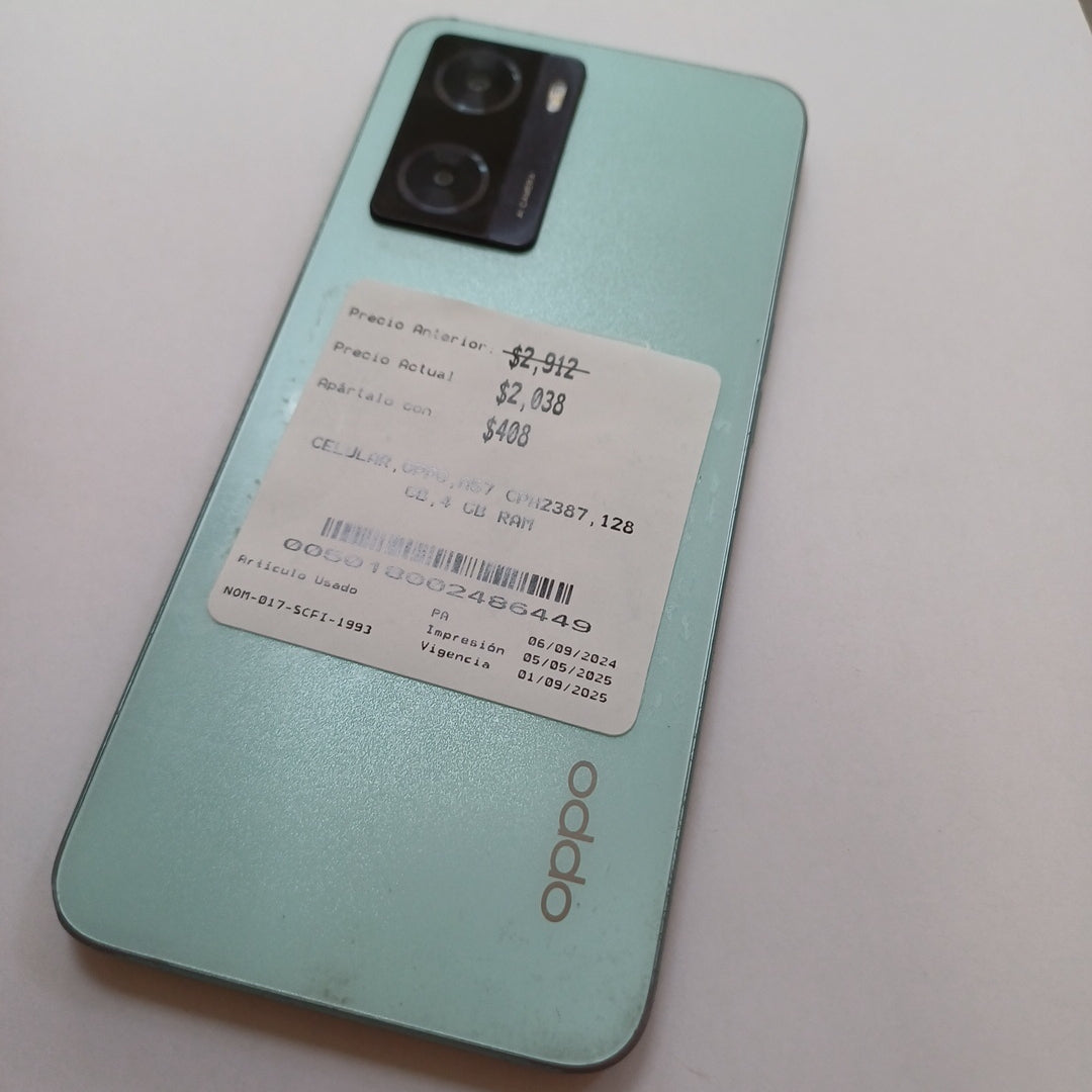 CELULAR OPPO  A57 CPH2387 128 GB 4 GB RAM (SEMINUEVO)