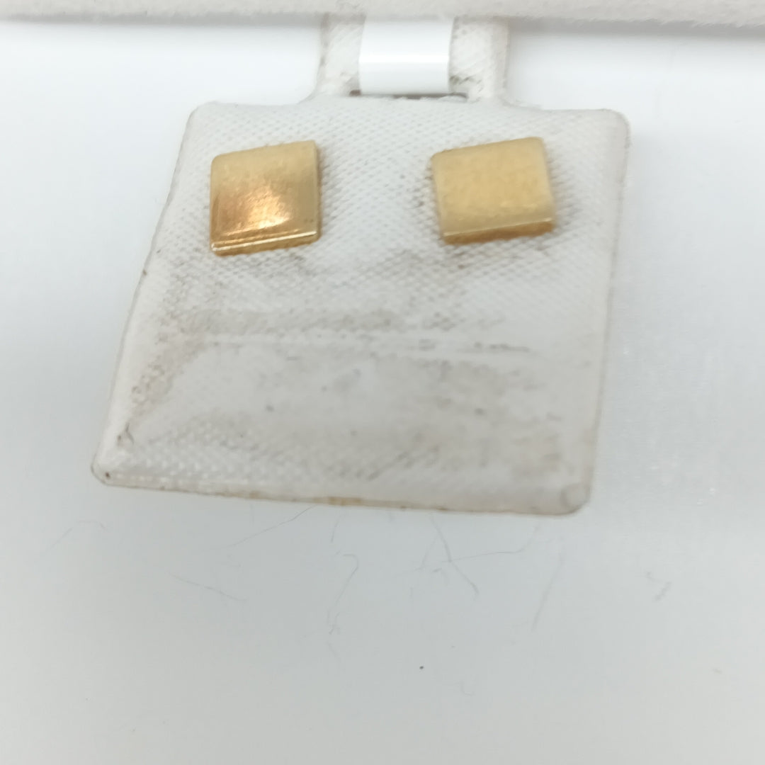 10155BRO00000B1738 FRD12 BROQUEL DE CUADRO PULIDO ORO 14K 1.3GRS (NUEVO)