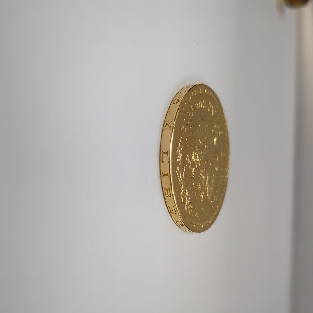 K1 41,60 GRMS - DTO. 0,00 GRMS - 21 K - AVALÚO 77688,00 * IDENTIFICACIÓN  MONEDA NOMINATIVA * MONEDAS PESOS  50 PESOS (SEMINUEVO)