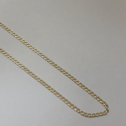 CADENAS BARBADA DIAMANTADA ORO 14K 5.5 (NUEVO)