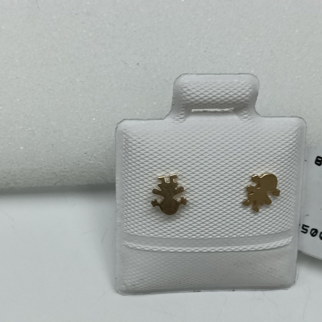 BROQUELES ORO 14K 1 (NUEVO)
