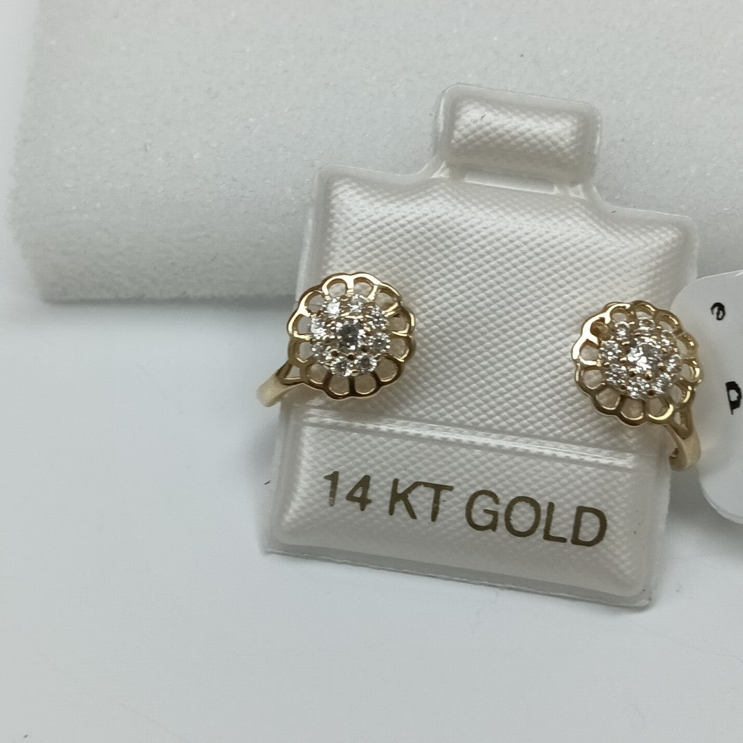 BROQUELES ORO 14K 1.1 (NUEVO)