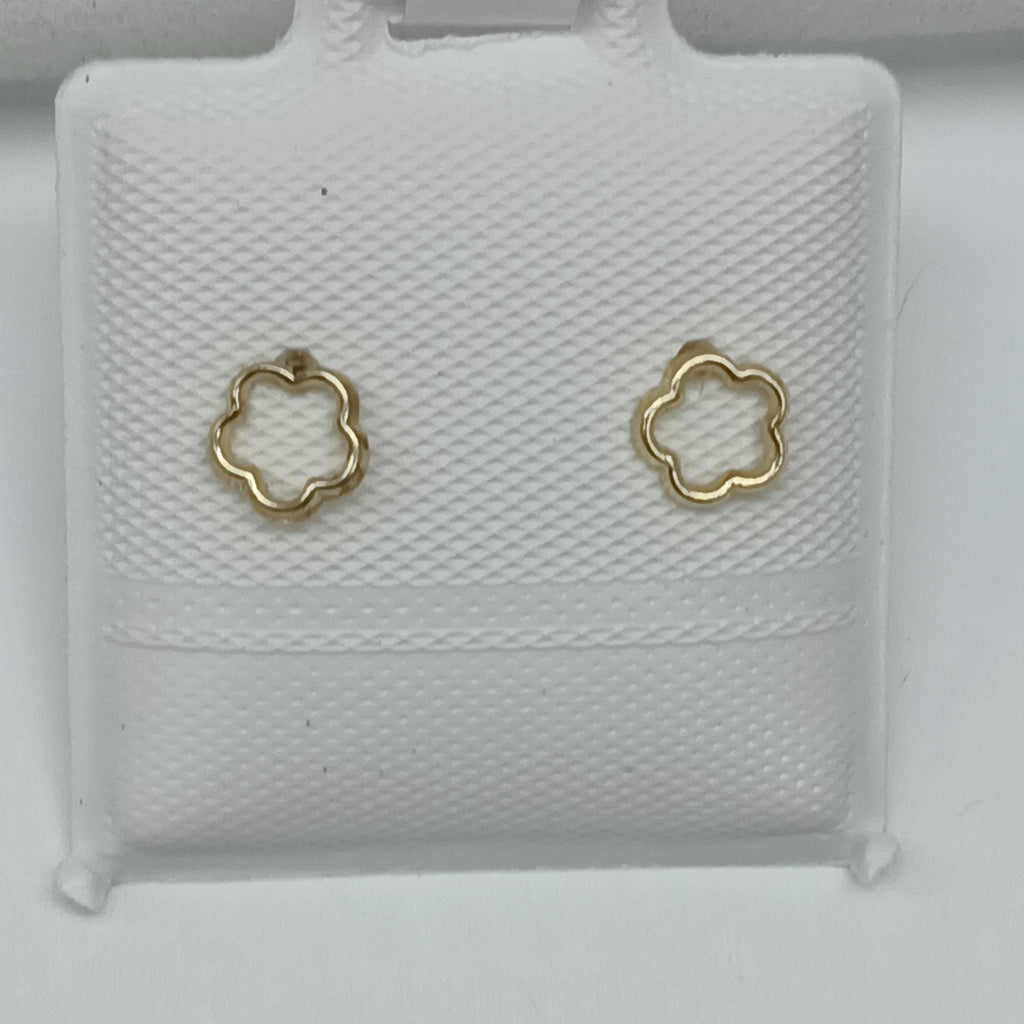 BROQUELES ORO 14K 1 GRS (NUEVO)