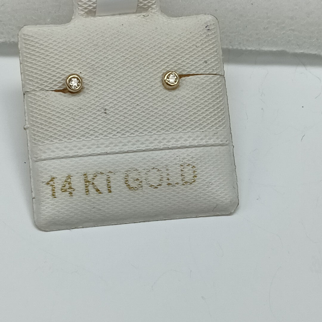 BROQUELES ORO 14K 1 (NUEVO)