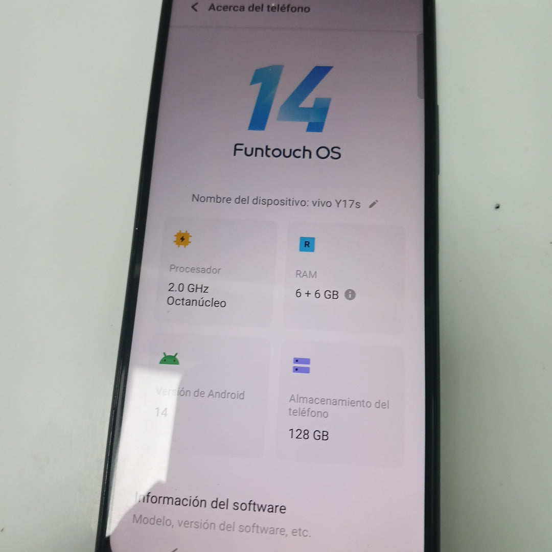 CELULAR VIVO Y17 S V2310 (2023) 128 GB 6 GB RAM (SEMINUEVO)