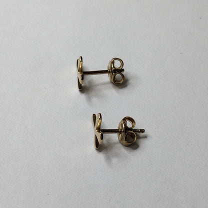 10114BRO40700B407 FRD3 BROQUEL EN FORMA DE CRUZ PULIDA O/A ORO 14K 1GRS (NUEVO)