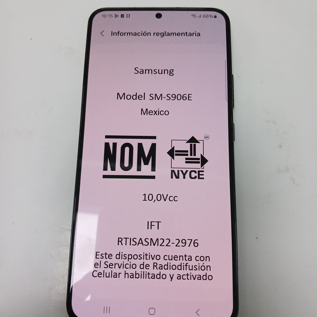 CELULAR SAMSUNG GALAXY S22+ SM-S906E 256 GB 8 GB RAM (SEMINUEVO)