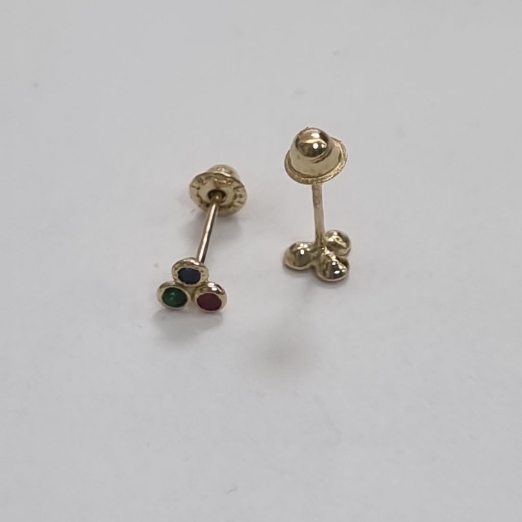 BROQUELES ORO 14K 1 (NUEVO)