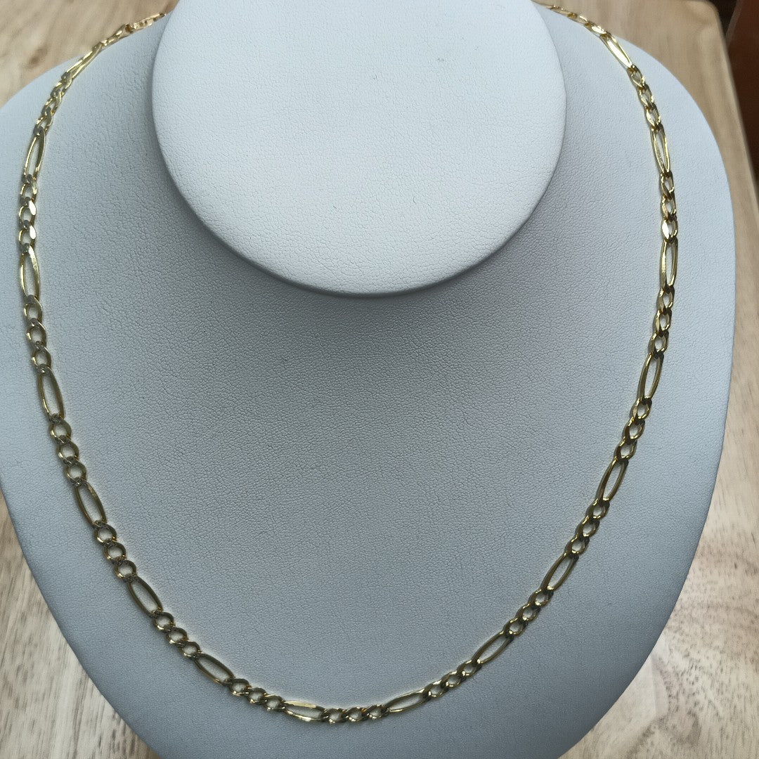 CADENAS CARTIER 3 1 DIAMANTADA ORO 14K 16.5 (NUEVO)