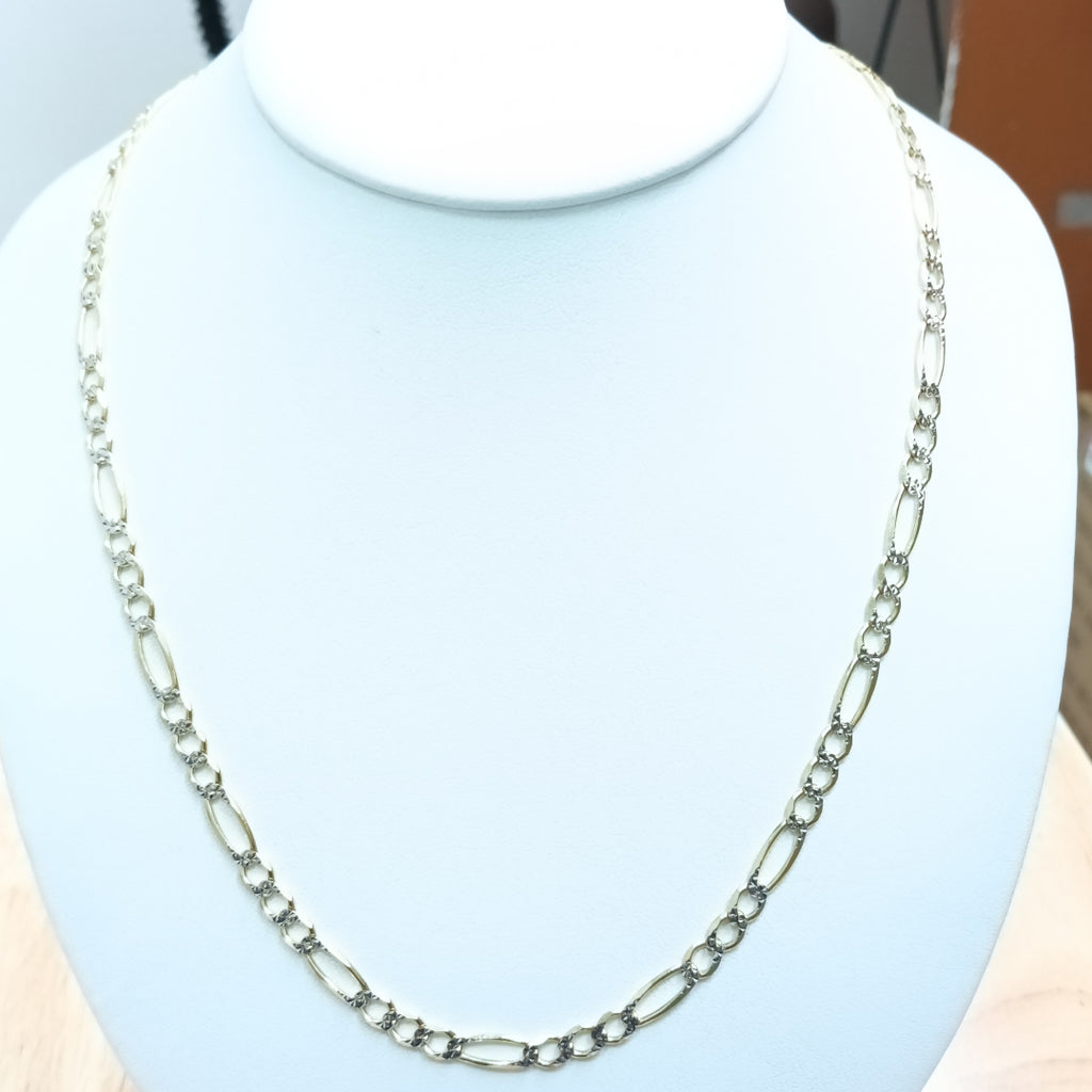 CADENAS CARTIER 3*1 DIAMANTADA ORO 14K 16.4 (NUEVO)