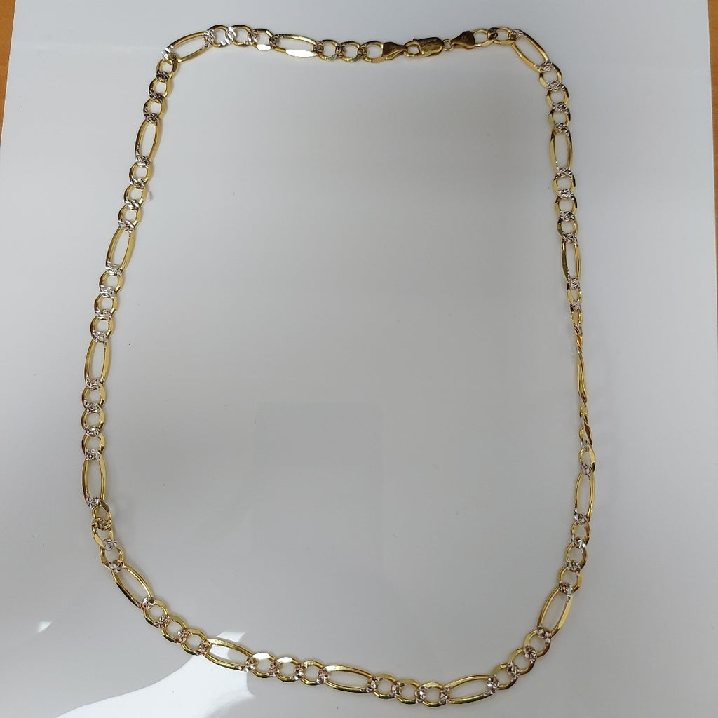 CADENAS CARTIER 3*1 DIAMANTADA ORO 10K 29.6 (NUEVO)