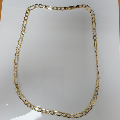 CADENAS CARTIER 3*1 DIAMANTADA ORO 10K 29.6 (NUEVO)
