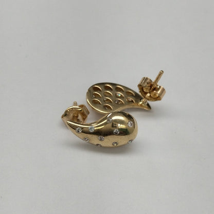 BROQUELES ORO 14K 2 (NUEVO)