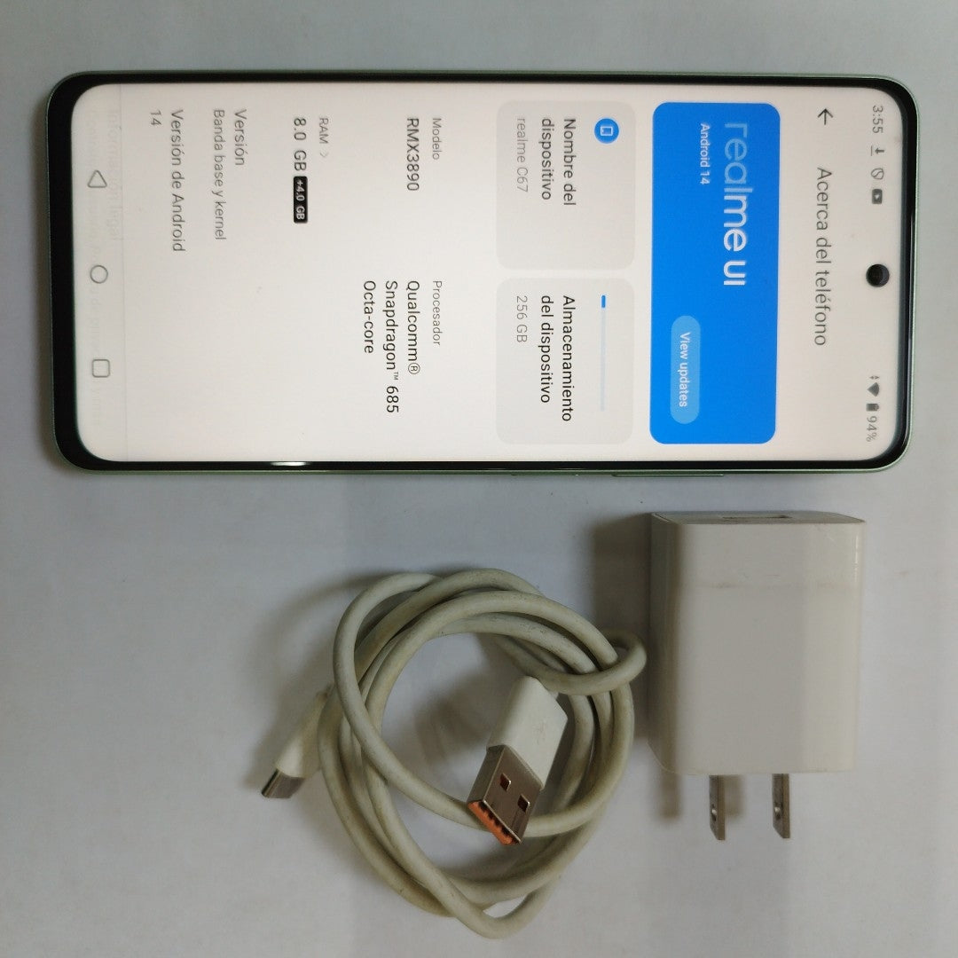 CELULAR REALME C67 RMX3890 (2023) 256 GB 8 GB RAM (SEMINUEVO)