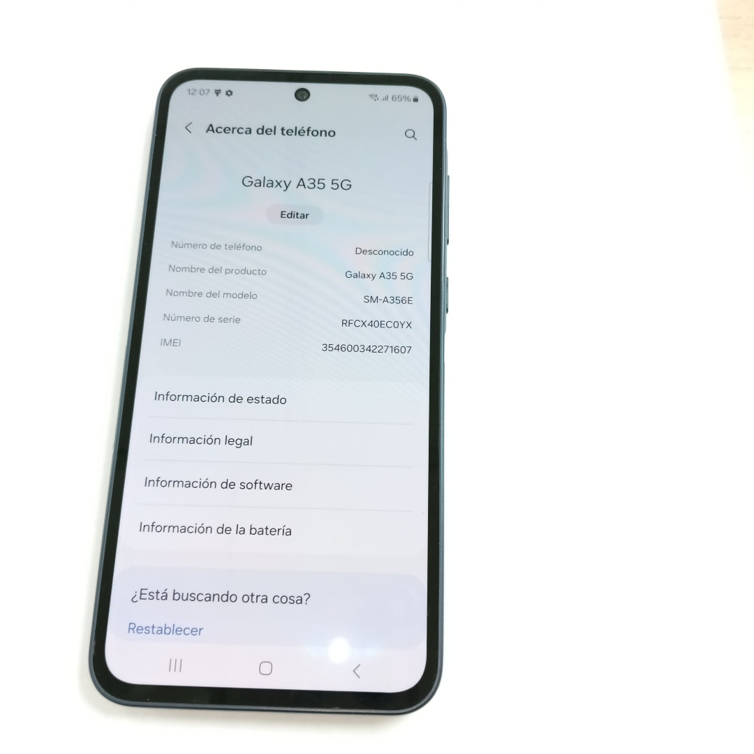 CELULAR SAMSUNG GALAXY A35 5G SM-A356E (2024) 128 GB 6 GB RAM (SEMINUEVO)