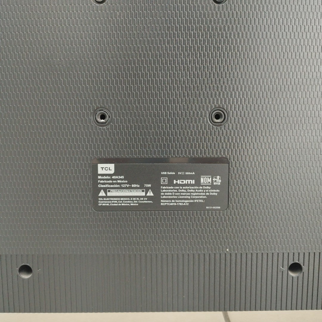 PANTALLA TCL 40A345 (2022) 40" LED FULL HD (SEMINUEVO)