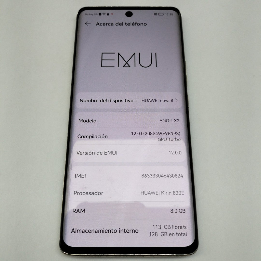 CELULAR HUAWEI NOVA 8 ANG-LX2 128 GB 8 GB RAM (SEMINUEVO)