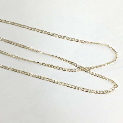 CADENAS BARBADA DIAMANTADA ORO 14K 3.3 (NUEVO)