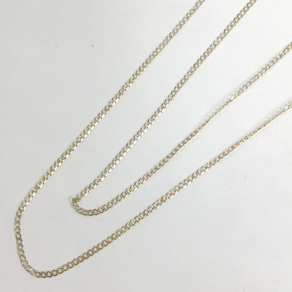 CADENAS BARBADA DIAMANTADA ORO 14K 1.9 (NUEVO)