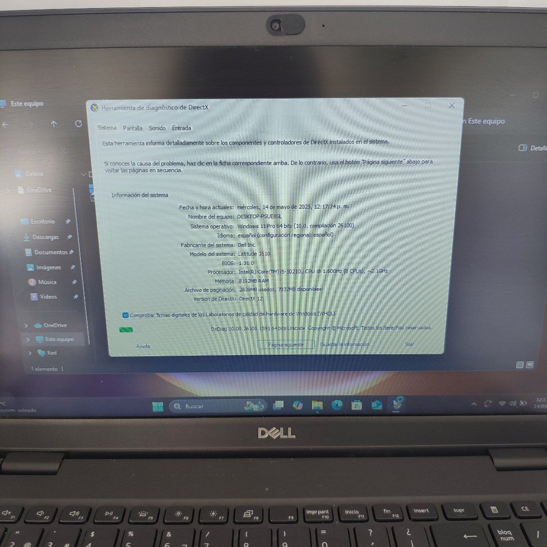 LAPTOP DELL LATITUDE 3520 (2022) 256 GB SSD 8 GB RAM (SEMINUEVO)