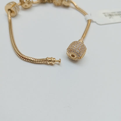PULSERA CHARM ORO 14K 16 (NUEVO)