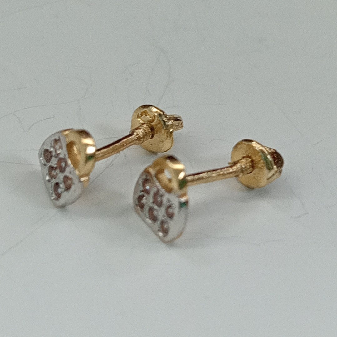 10950BRO88900B763 FRD11 BROQUELES ORO 14K 1PZAS (NUEVO)