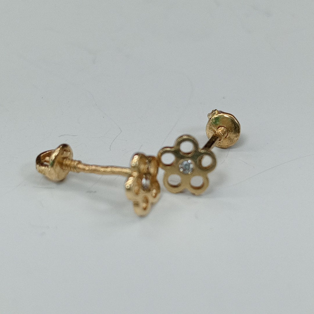 10342BRO45100B607 FRD37 BROQUELES ORO 14K 1PZAS (NUEVO)