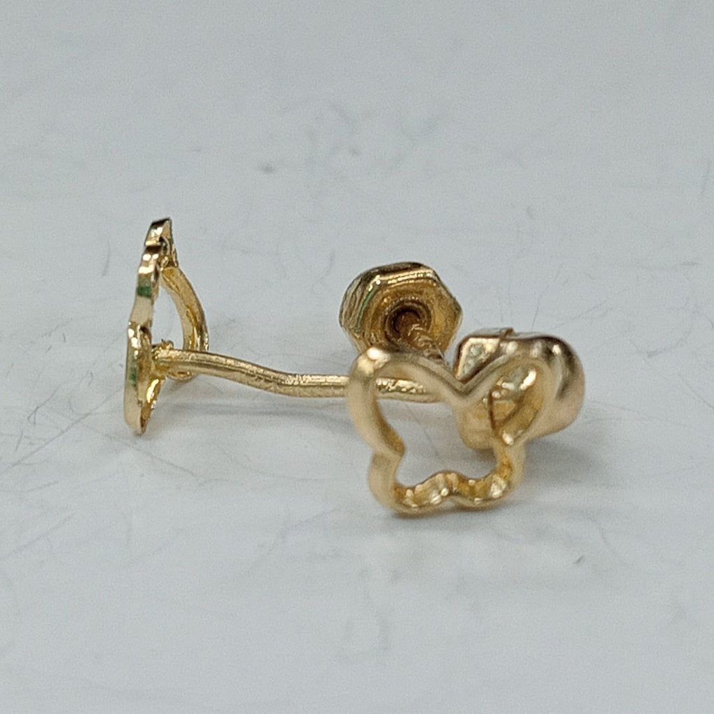 BROQUELES ORO 14K 1 GRS (NUEVO)