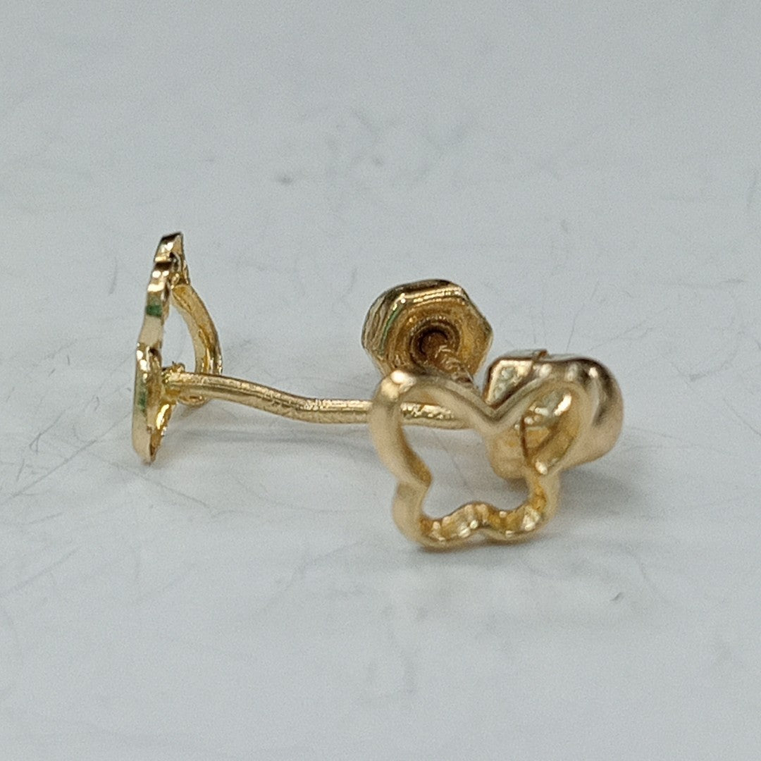 BROQUELES ORO 14K 1 GRS (NUEVO)