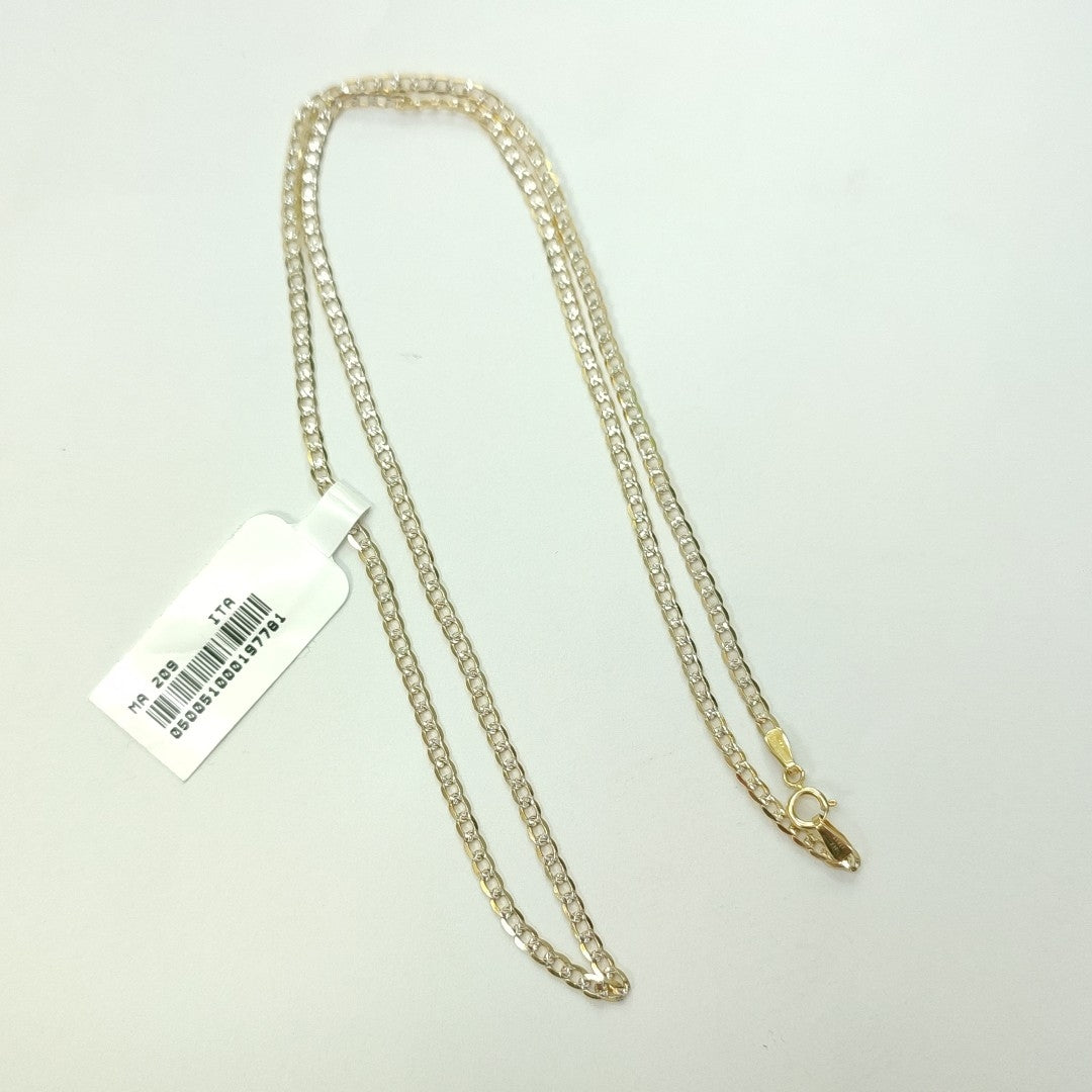 CADENAS BARBADA DIAMANTADA ORO 14K 4.3 (NUEVO)
