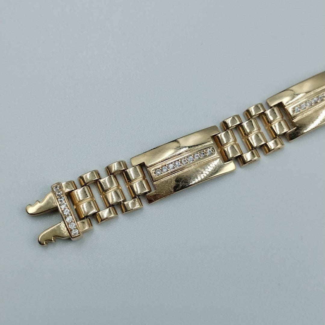 PULSERAS CABALLERO ORO 14K 21.4 (NUEVO)