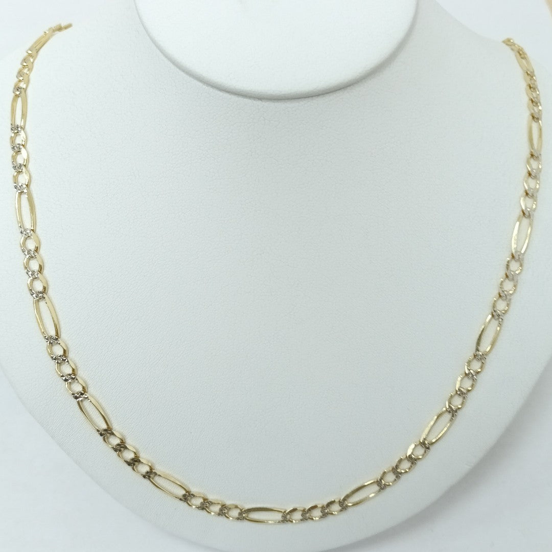 CADENAS CARTIER 3*1 DIAMANTADA ORO 10K 15.4 (NUEVO)