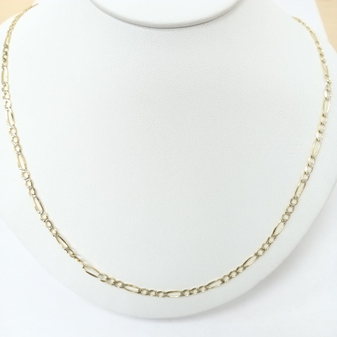 CADENAS CARTIER 3*1 DIAMANTADA ORO 10K 6.1 (NUEVO)