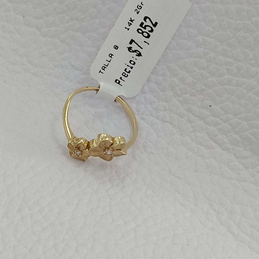 ANILLOS DAMA ORO 14K 2 (NUEVO)