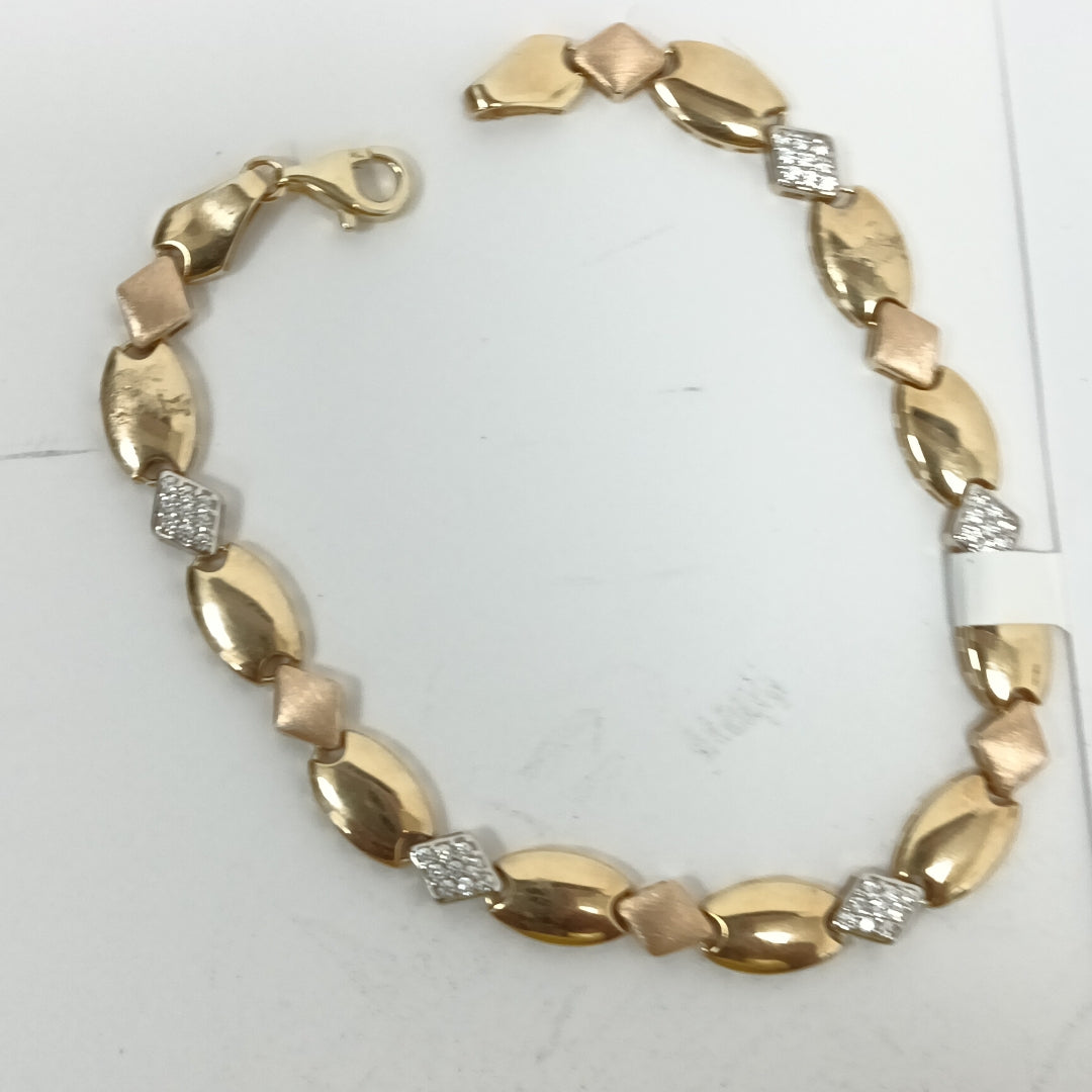 PULSERAS DAMA ORO 14K 5.7 (NUEVO)