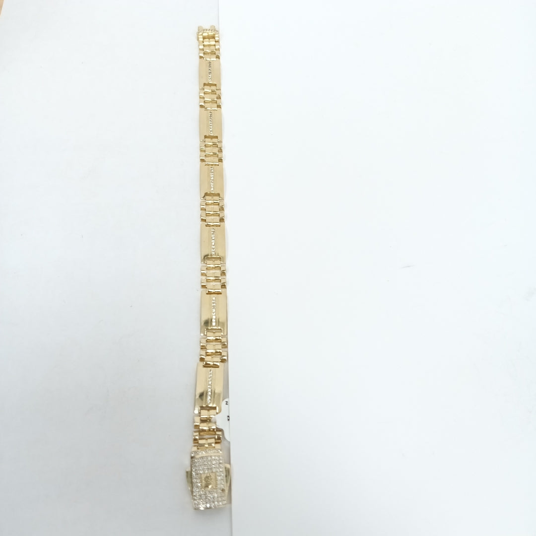 PULSERAS CABALLERO ORO 14K 21.6 (NUEVO)