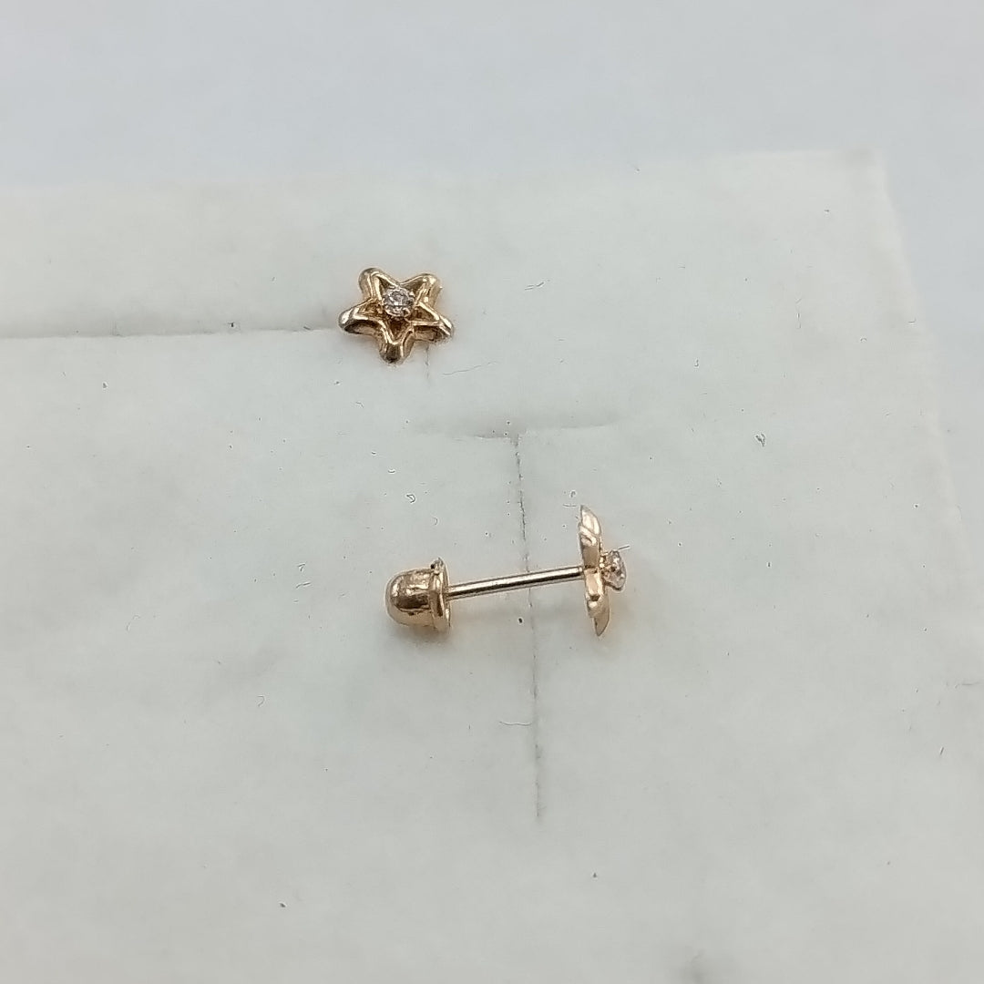 BROQUELES ORO 14K 1 (NUEVO)