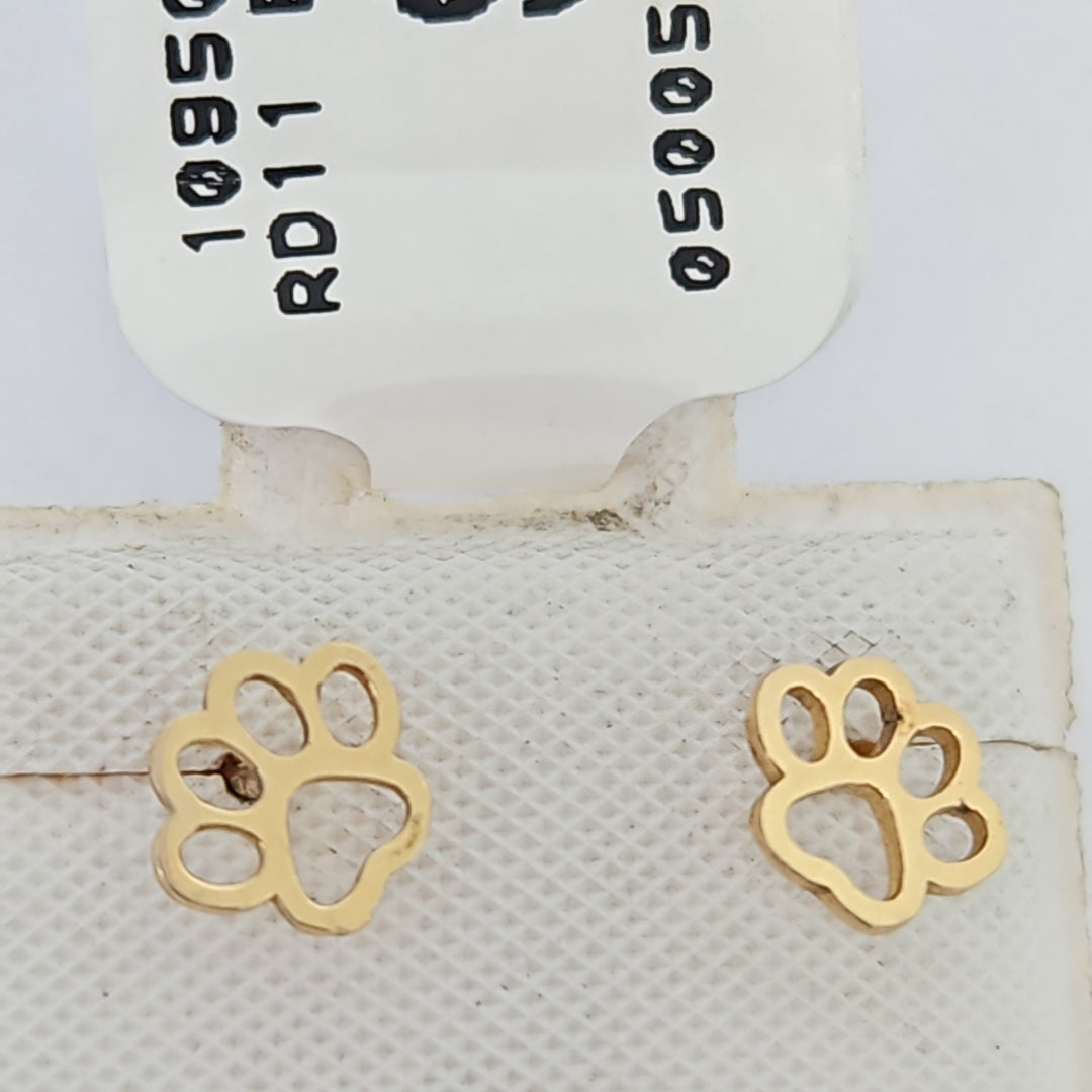 10950BRO88900B800 FRD11 BROQUELES ORO 14K 1PZAS (NUEVO)